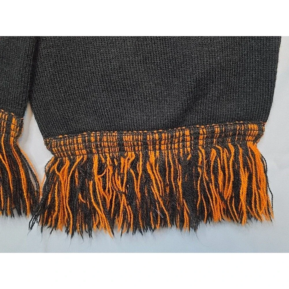 Tito's Handmade Vodka Embroidered Logo Promotional Winter Scarf Orange Black